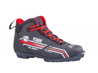 Ботинки лыжные TREK Quest2 черный (лого красный) N