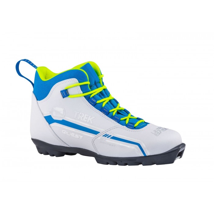 Ботинки лыжные TREK Quest5 белый (лого синий) N