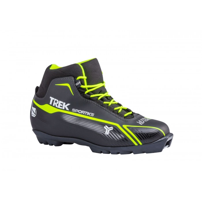 Ботинки лыжные TREK Sportiks1 черный (лого лайм неон) N