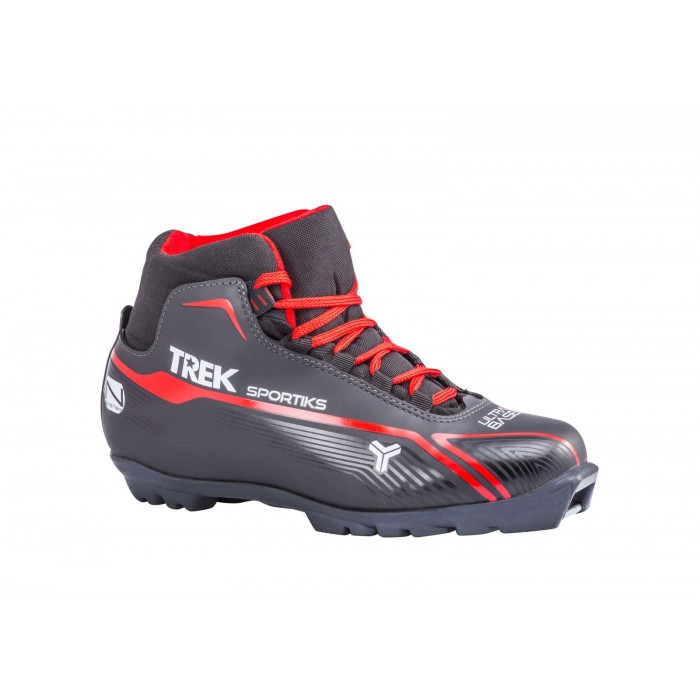 Ботинки лыжные TREK Sportiks2 черный (лого красный) N